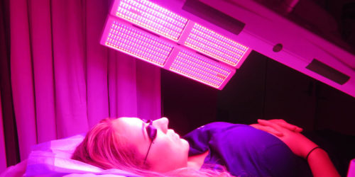 Red And Blue Light Therapy For Acne Treatment And Skin Rejuvenation